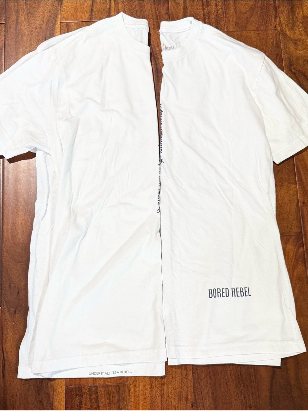Bored Rebel (Nordstroms) Lot Of 2 T-Shirts Size L Large White